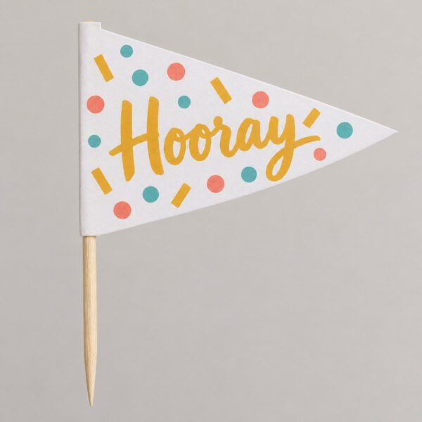 Product image Confetti Pennant Cupcake Topper