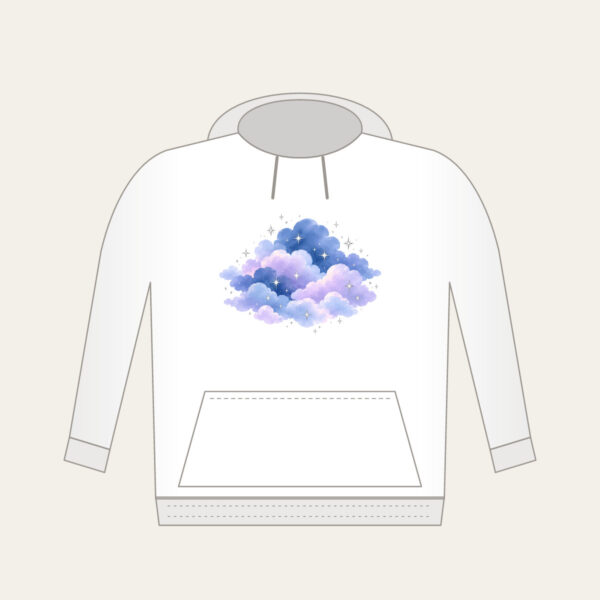 Product image Dusk Clouds with Tiny Silver Stars Hoodie