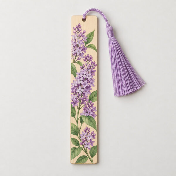 Product image Lilac Sprig Wooden Bookmark