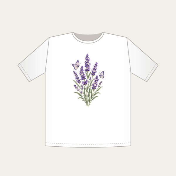 Product image Lavender Stems and Two Butterflies T-Shirt