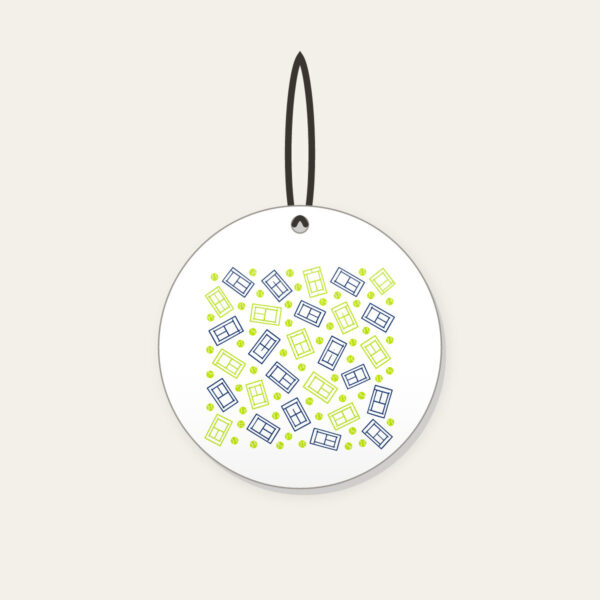 Product image Tennis Court Lines Ceramic Ornament