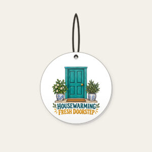HOUSEWARMING FRESH DOORSTEP Ceramic Ornament in white