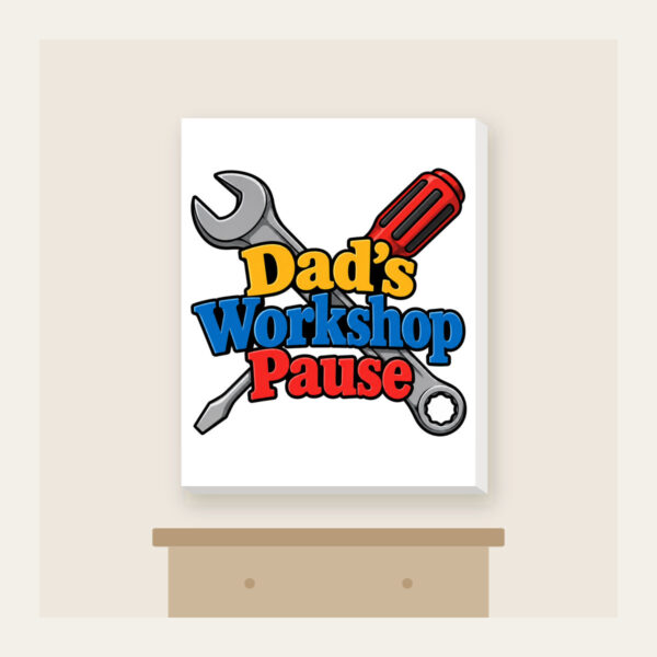 Product image Dad's Workshop Pause Canvas Print