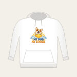 MY DOG MY SUNRISE Hoodie in white