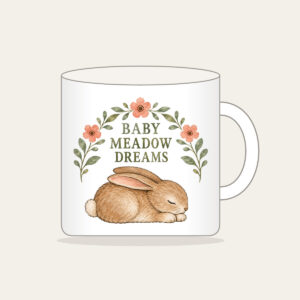 BABY MEADOW DREAMS Mug in white