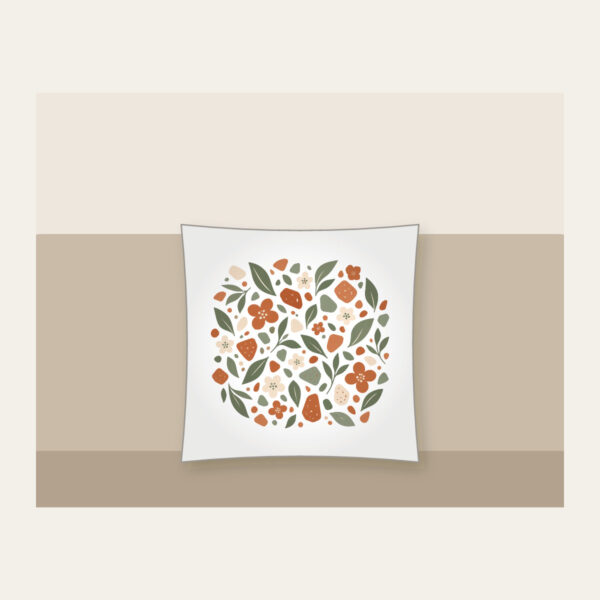 Product image Garden Terrazzo of Leaves and Blossoms Pillow