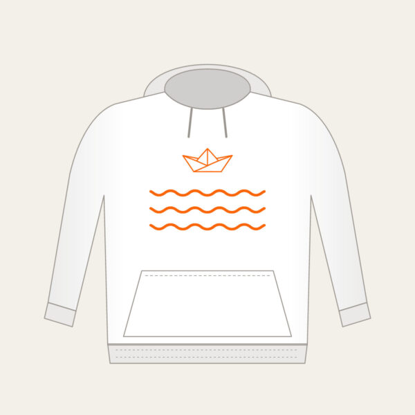 Product image Paper Boat on Ripples Hoodie