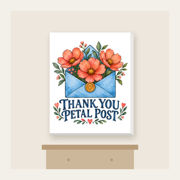Product image Thank You Petal Post Canvas Print
