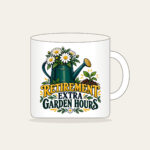 RETIREMENT EXTRA GARDEN HOURS Mug in white