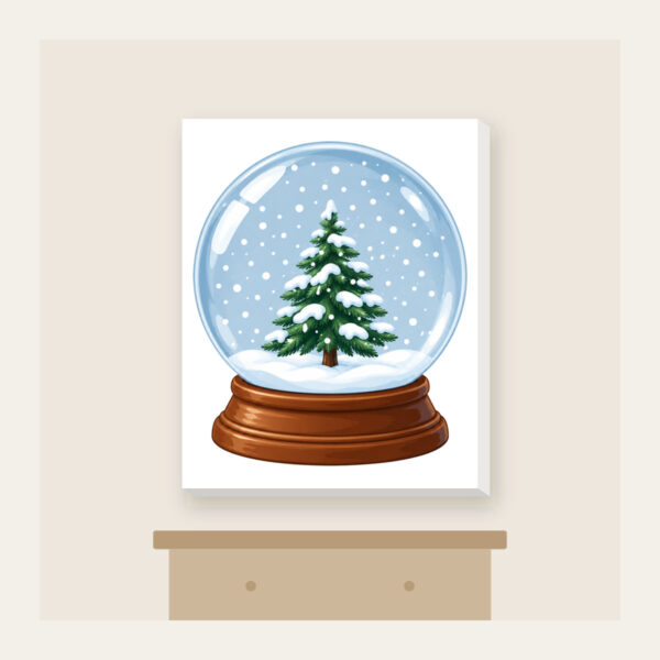 Product image Tiny Pine Snow Globe Canvas Print