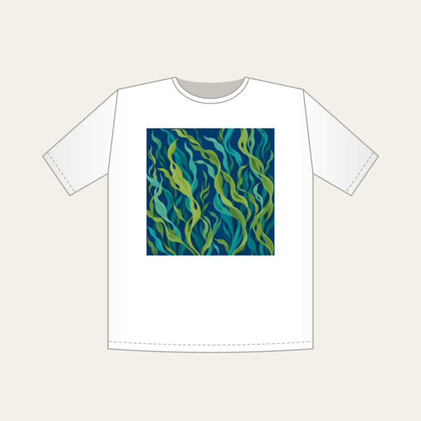 Product image Swaying Kelp Ribbons on Deep Blue T-Shirt