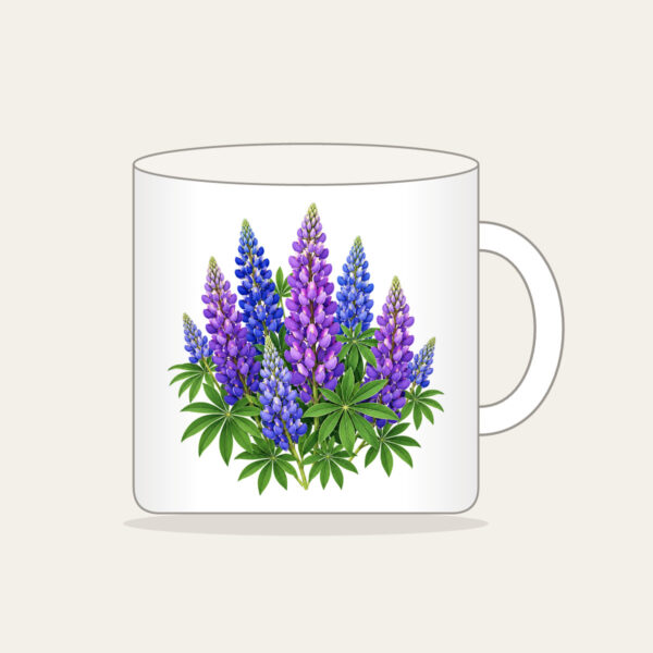 Product image Lupine Spikes in Violet and Blue Mug