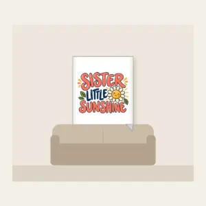 SISTER LITTLE SUNSHINE Fleece Blanket in white