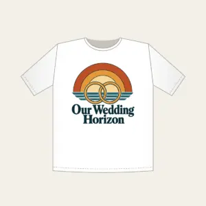 Our Wedding Horizon T-Shirt in white