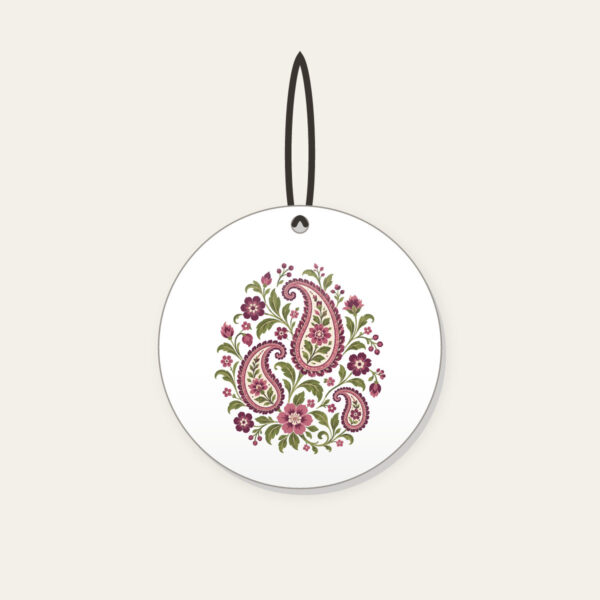 Product image Plum and Olive Paisley Garden Ceramic Ornament