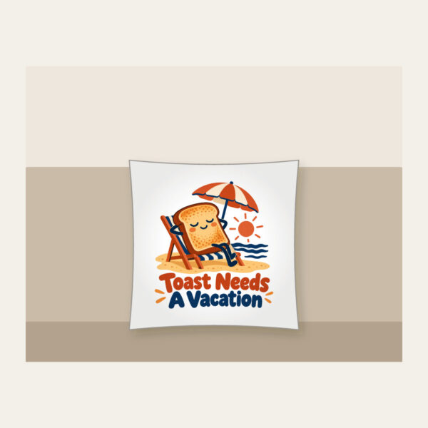 Product image Toast Needs a Vacation Pillow