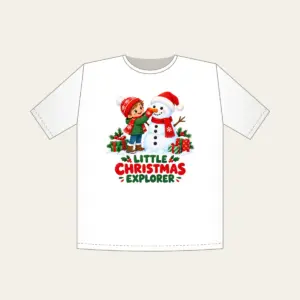 Little Christmas Explorer T-Shirt in white