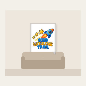 KID LITTLE STAR TRAIL Fleece Blanket in white