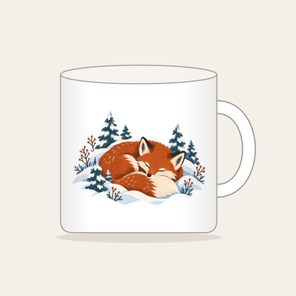Product image Sleeping Fox Among Snowy Pines Mug