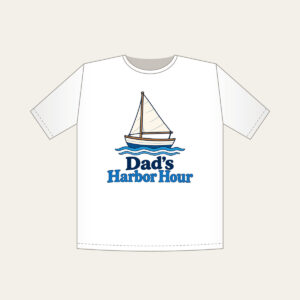 Dad's Harbor Hour T-Shirt in white