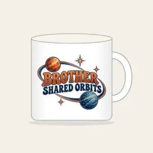 BROTHER SHARED ORBITS Mug in white
