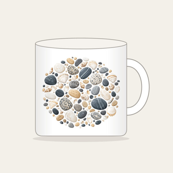 Product image Beach Pebbles and Tiny Shells Mug