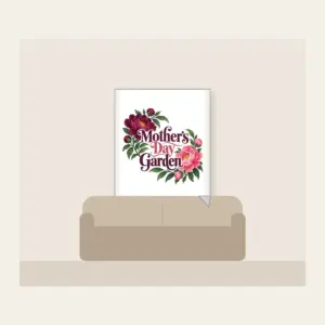 Mother's Day Garden Fleece Blanket in white