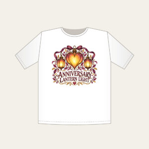 ANNIVERSARY LANTERN LIGHT T-Shirt in white
