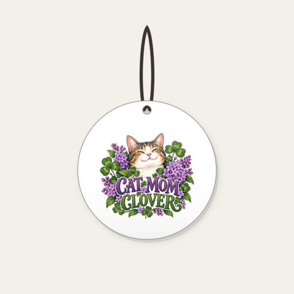 Product image Cat Mom Clover Ceramic Ornament