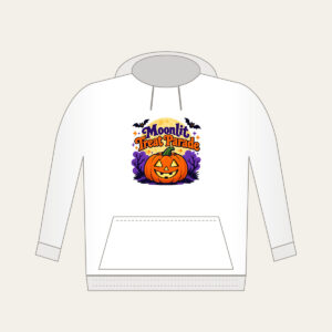 Moonlit Treat Parade Hoodie in white