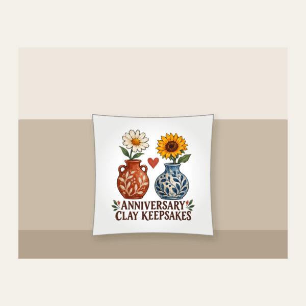 Product image Anniversary Clay Keepsakes Pillow