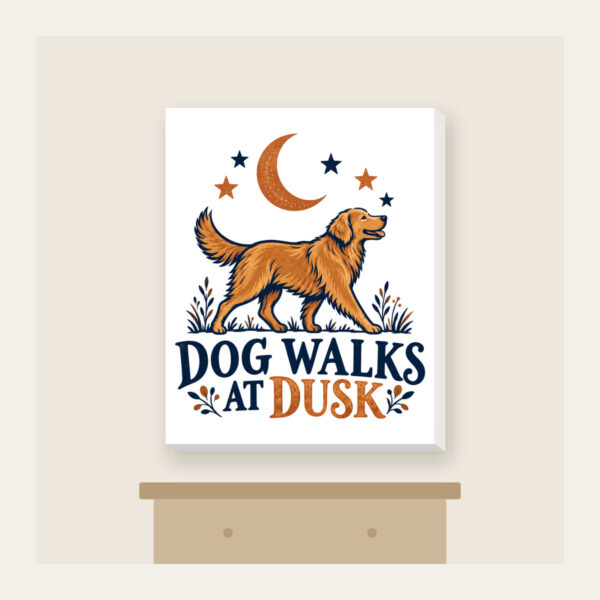 Product image Dog Walks at Dusk Canvas Print