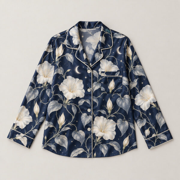 Product image Moonflower Satin Pajama Shirt