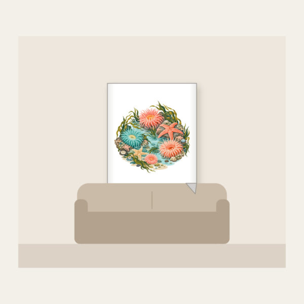 Product image Coral Tidepool Anemones Fleece Blanket