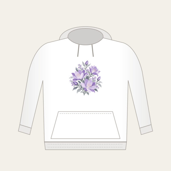 Product image Lilac Night-Blooming Floral Pattern Hoodie