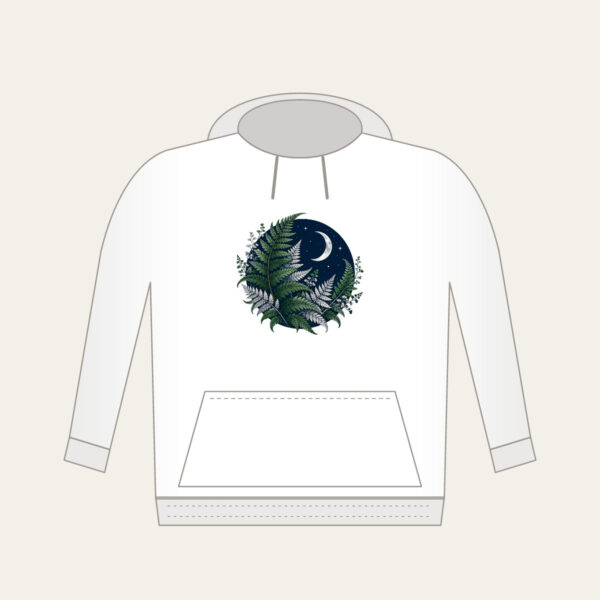 Product image Moonlit Fern Fronds on Navy Hoodie