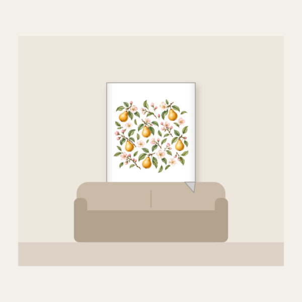 Product image Golden Pears and Blush Blossoms Fleece Blanket