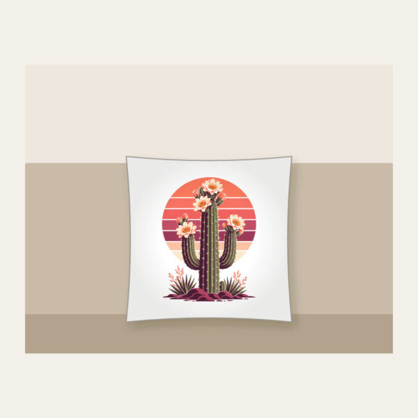 Product image Flowering Saguaro and Striped Sun Pillow