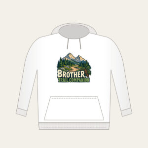 BROTHER TRAIL COMPANION Hoodie in white