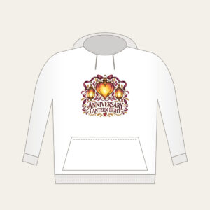 ANNIVERSARY LANTERN LIGHT Hoodie in white