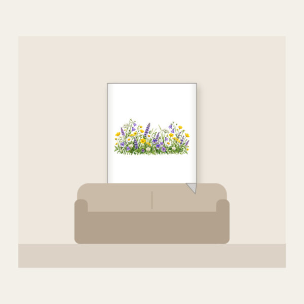 Product image Wildflower Strip Beneath a Pale Sky Fleece Blanket
