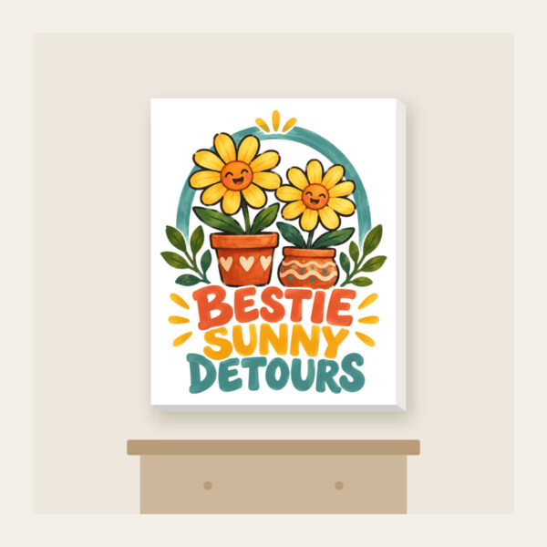 Product image Bestie Sunny Detours Canvas Print