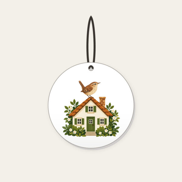 Product image Wren on the Rooftop Ceramic Ornament