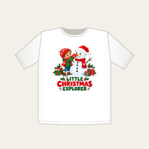 Little Christmas Explorer T-Shirt in white