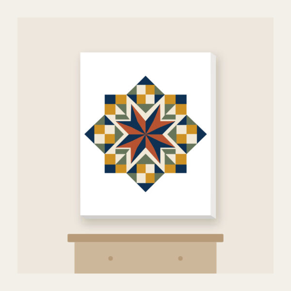 Product image Star Medallion Patchwork Canvas Print