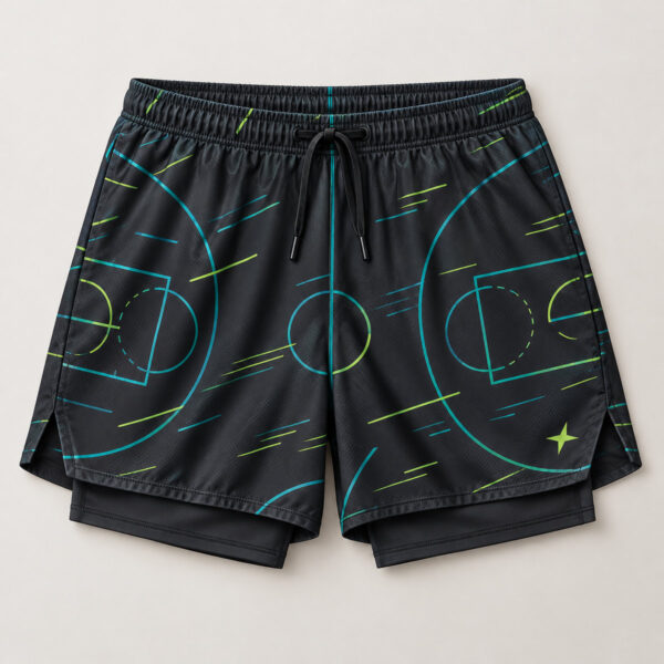 Product image Courtside Lines All-Over Gym Shorts