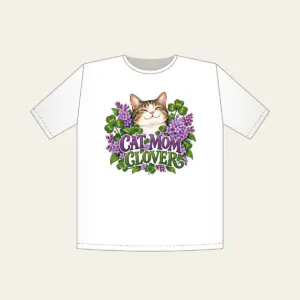 CAT MOM CLOVER T-Shirt in white