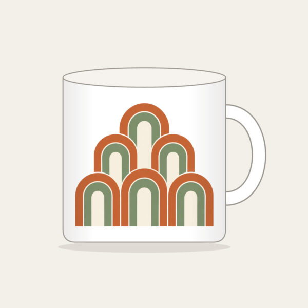 Product image Terracotta Nested Arches Mug