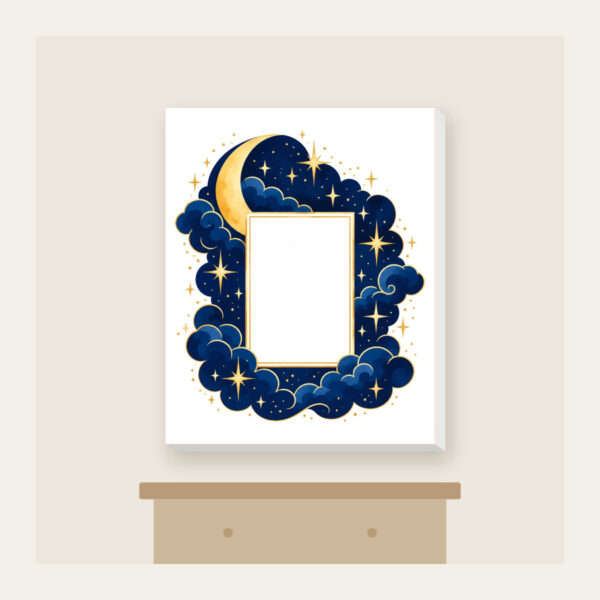 Product image Starry Navy Sky with an Open Center Canvas Print
