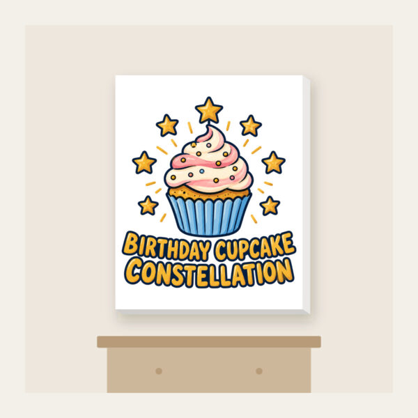 Product image Birthday Cupcake Constellation Canvas Print